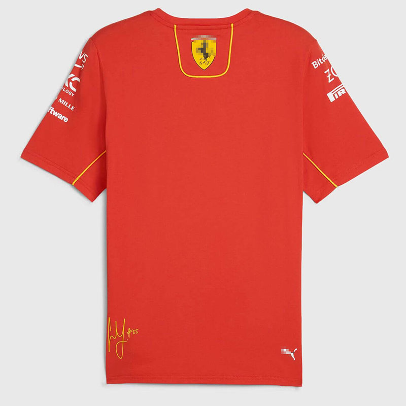Camiseta Scuderia Ferrari F1 Racing Team Carlos Sainz #55 Rojo 2024